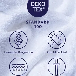 Feather & Spun Jade Forest Lavender Fragrance Antimicrobial Bamboo Cotton Bath Towel image 4