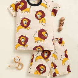 YK Boys Printed Round Neck T-Shirt With Shorts-picture-32