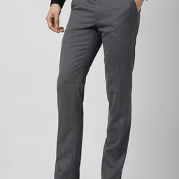 Peter England Men Slim Fit Formal Trousers image 2