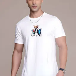 KAIDO Typography Printed Round Neck Cotton T-shirt-picture-50