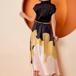 Antheaa Printed Crop Top & Maxi Skirt Co-Ords image 5