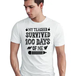 Seekbuylove Typography Printed Round Neck Pure Cotton Bio Finish T-shirt-picture-23