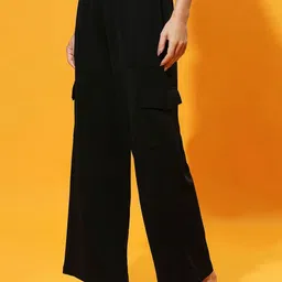 SZN Women Straight Fit High-Rise Cargos image 4