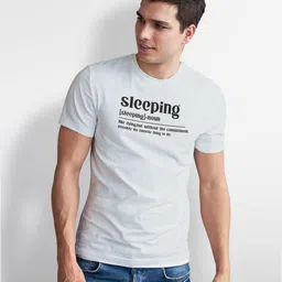 Seekbuylove Men Bio Finish Typography Printed Pure Cotton T-shirt image 4