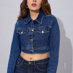 STORMY JEANS Women Spread Collar Washed Lightweight Casual Denim Jacket-picture-6