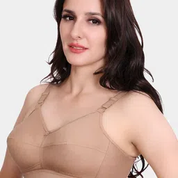Trylo Women Everyday Full Coverage Non Padded Cotton Super Support Bra image 2