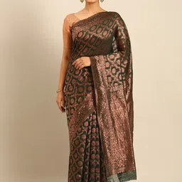 Fashion Petals Women Woven Design Saree-picture-31