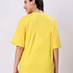 TQH Pack Of 2 Graphic Printed Drop-Shoulder Cotton Oversized T-shirts image 2