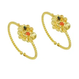 Missmister Kids Brass Gold-Plated Kada Bracelet-picture-25