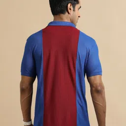 ECOLINE Clothing Men Antimicrobial Colourblocked Polo Collar T-shirt image 4