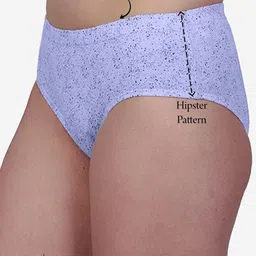 SHYAM SONS FLAIR Women Pack Of 3 Printed Anti Bacterial Hipster Briefs image 5