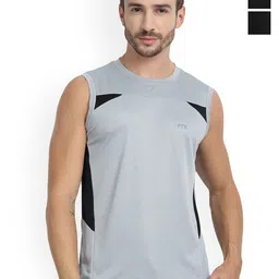 FTX Pack Of 3 Colourblocked Dry-Fit Round Neck Gym Vests 709-1_709-2_709-12-S-picture-47