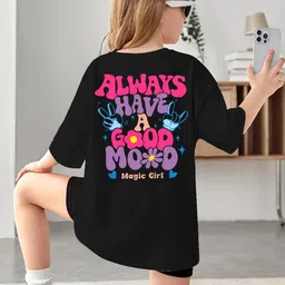 KEESOR Girls Black Tshirts-image-56