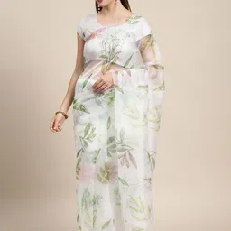 DIVASTRI Floral Organza Saree-picture-17