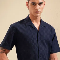 HIGHLANDER Men Opaque Checked Casual Shirt image 1