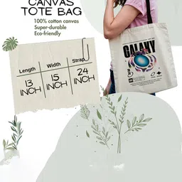 ARTBUG Unisex Typography Printed Shopper Tote Bag image 3