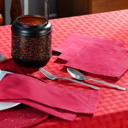MASPAR Pink 4 Pieces Pure Cotton Napkins-picture-48