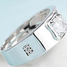 Heer Collection Silver-Plated AD-Studded Adjustable Finger Ring image 4