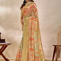 G R K Fashion Textile Ethnic Motifs Silk Blend Mysore Silk Saree image 3