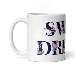 Mr UVD White & Black Typography Printed Ceramic Glossy Mug 350 ml image 2