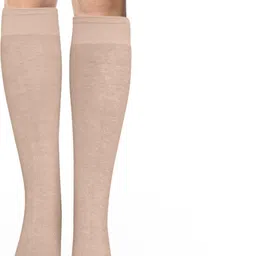 MUKHAKSH Unisex Beige Socks image 2
