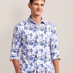 U.S. Polo Assn. Men Classic Floral Opaque Printed Casual Shirt-picture-44