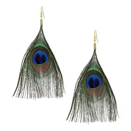 DZINETRENDZ Peacock Shaped Drop Earrings image 2
