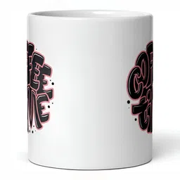 Mr UVD White & Black Typography Printed Ceramic Glossy Mug 350 ml-picture-17