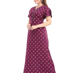 TRUNDZ Printed Maxi Nightdress image 3