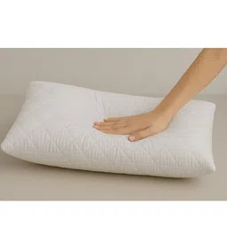 Orchid Pillows Set of 2 White Soft Bamboo Quilted Sleep Pillow image 4