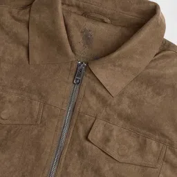 U.S. Polo Assn. Men Spread Collar Solid Tailored Jacket image 2