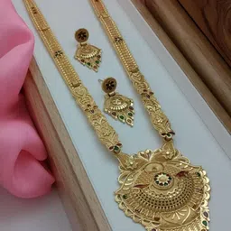 niva fashion Gold-Plated Brass Jewellery Set-picture-25