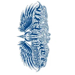 LICK Men Plant Based Realistic Semi Temporary Body Tattoo - Matte Blue-picture-34