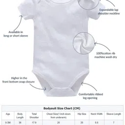 Lillypupp Infants Printed Pure Cotton Bodysuit image 5