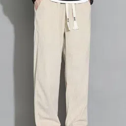 Mast & Harbour Men Loose Fit Mid-Rise Easy Wash Trousers-picture-11