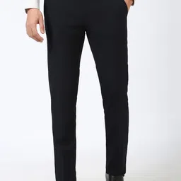 Peter England Men Slim Fit Formal Trousers-picture-24