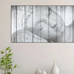 nestroots Off White & Grey 1 Piece Canvas Other Wall Paintings-picture-41