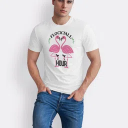 Seekbuylove Men Bio Finish Graphic Printed Round Neck Pure Cotton T-shirt image 2