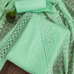 Suha Embroidered Unstitched Dress Material image 3