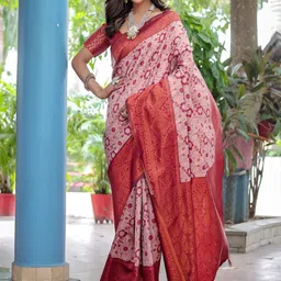 Anouk Ethnic Motifs Woven Design Kanjeevaram Saree image 1