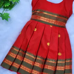 AMBA COLLECTION BOUTIQUE Girls NarayanPeth Butti Sleeveless Dress-image-8