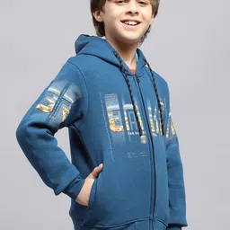 Monte Carlo Boys Printed Hooded Cotton Sweatshirt image 4
