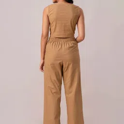 SwagSanskriti Pure Cotton Waistcoat With Trousers Co-Ords image 5