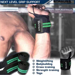 STRAUSS Cotton Wrist Supporter With Thumb Loop Straps & Closures| image 3