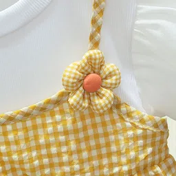 YK Checked Pinafore Dress image 2