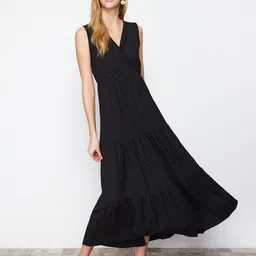 Trendyol Women Tiered A-Line Midii Dress-picture-9