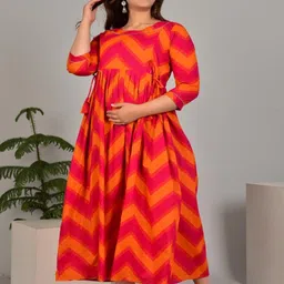 Style Heaven Women Printed Pure Cotton Maternity Kurti image 3