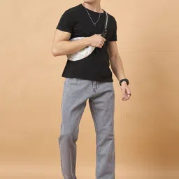 STUDIO NEXX Men Straight Fit Mid-Rise Clean Look Light Fade Non Stretchable Jeans image 4