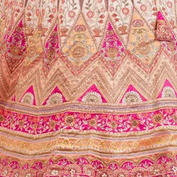 Koskii Embellished Beads and Stones Semi-Stitched Lehenga & Blouse With Dupatta image 2