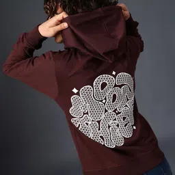 LIMEROAD Women Printed Hooded Sweatshirt image 3